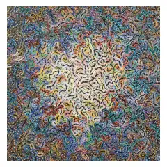 Palmiro Angelillo, Oriente I 1983, mixed media on canvas