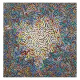 Palmiro Angelillo, Oriente I 1983, mixed media on canvas