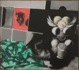 Aurelio Ceccarelli, Untitled, Abstract composition with face