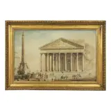 Franz Kaisermann, Vista Del Pantheon, penna e inchiostro