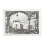 Il Portico Con La Lanterna by detto Canaletto Antonio Canal, etching, offered Jul 2022