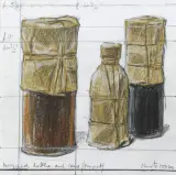 Christo, Wrapped bottles and cans 1958-2001