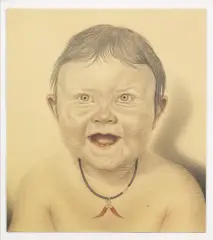 Ennesimo's portrait 1985 by Luca Crocicchi, offered Jun 2022