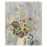 Flower in a pot 1949 by Filippo de Pisis, oil on canvas, offered Jun 2022