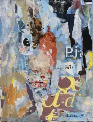 Untitled 1975 decollage by Rotella, offered Jun 2022