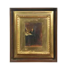 In The Studio by Stefano Ussi, oil on panel, offered Jun 2022