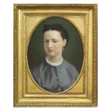Luigi Ricci, Female Portrait, oil on canvas