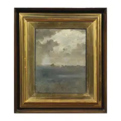 Winter Landscape by Achille Vertunni, oil on canvas laid down on board, offered Jun 2022