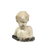 Antonio Frilli, Bust Of A Child, marble