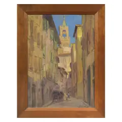 Giulio Ghelarducci, A Morning In Vinegia Street In Florence