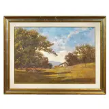Giulio Fiori, Pomeriggio In Campagna, oil on canvas
