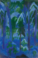 Fritz Schaefler, Waldbild III“. 1920er-Jahre, Öl auf Leinwand