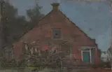 Piet Mondrian, House on the Gein, 1741, Reversed Sketch