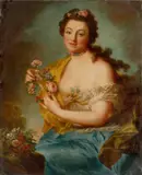 Anna Dorothea Therbusch, Selbstbildnis als Flora, Um 1765, Öl auf Leinwand