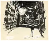 Ludwig Meidner, Berliner Straße bei Nacht