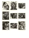 9 Holzschnitte by Karl Schmidt-Rottluff, 1918, Folge von 9 Holzschnitten, jeweils auf Van Gelder-Bütten, mit Deckblatt, sold Nov 2015