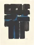Pierre Soulages, Eau-forte Xa, 1957, etching and aquatint in colors on BFK Rives