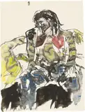 Georg Baselitz, Der Hirte, 2007, Aquarell auf Bütten