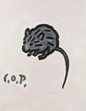 C. O. Paeffgen, die Maus und ich, 1995, Acryl auf zwei aufeinandergeklebten Leinwänden