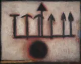 Ivan Exner, Untitled (Frontal Composition), 1992, acrylic on canvas