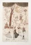 Adolf Born, Ice Skating, 1980s, etching, paper