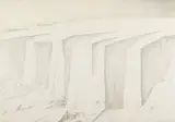 Milan Ressel, White Shore, 1990, pencil, coloured pencils, paper