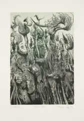Albín Brunovský, Pagan, 1992, etching, paper