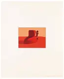 Ken Price, Figurine Cup I (from Figurine Cup Series), 1970, 6-color lithograph on Arjomari paper