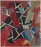 Charles Arnoldi, Untitled (diptych), 1988, Monotype on paper in two sheets