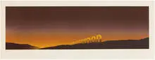 Ed Ruscha, Hollywood, 1968, 8-color screenprint on paper
