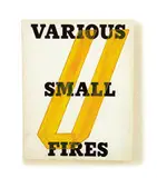 Ed Ruscha, Vowel #58 (U), Oil on Various Small Fires book cover
