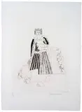 David Hockney, The Rescued Princess (from Illustrations for Six Fairy Tales from the Brothers Grimm), 1969-1970, Softground etching and aquatint on paper