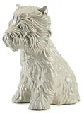 Puppy (Vase) by Jeff Koons, 1998, White glazed ceramic, sold Oct 2015