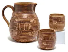 Otto Heino, Pitcher and cups (3), Executed c. 1949