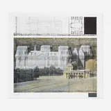 Christo, Wrapped Reichstag VI, 1993, offset lithograph in colors, fabric sample