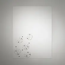 Six Nails by Richard Tuttle, 2005, enamel on steel, nails, sold Feb 2023