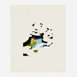 Ken Price, Kauai Crab Cup, 1972, screenprint in colors on J. Green mould-made