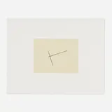 Fred Sandback, Untitled, 1976, etching and aquatint with Chine collé on BFK Rives