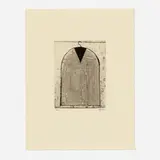 Richard Diebenkorn, Coat IV (from the Poems of W. B. Yeats portfolio), 1990, soft-ground etching and aquatint