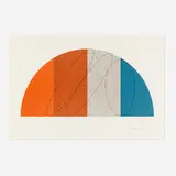 Robert Mangold, Semi Circle II (from the Semi-Circle series), 1995, lithograph in colors on Somerset