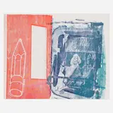 Robert Rauschenberg, Best Buddies, 1992, screenprint in colors