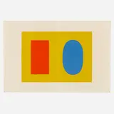 Ellsworth Kelly, Orange and Blue Over Yellow