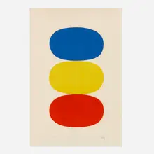 Ellsworth Kelly, Blue and Yellow and Red-Orange, 1964-65, lithograph in colors on BFK Rives
