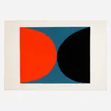 Terry Frost, Red and Black on Grey