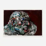 Peter Howson, Heat, 1996, monoprint with hand-coloring
