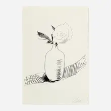 Flowers (Black and White) by Andy Warhol, 1974, screenprint, sold Feb 2023