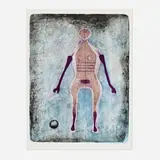La Negresse (from the Mujers portfolio) by Rufino Tamayo, 1969, lithograph in colors on BFK Rives, sold Feb 2023
