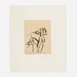 Willem de Kooning, Untitled (from the Seventeen Lithographs for Frank O'Hara portfolio), 1988, lithograph on Chine collé of hand-made Japanese Yame to handmade Twinrocker