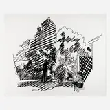 Tom Wesselmann, Jeannie's Backyard, East Hampton, 1989, screenprint