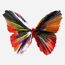 Damien Hirst, Signed Butterfly Spin Painting, 2009, acrylic on paper